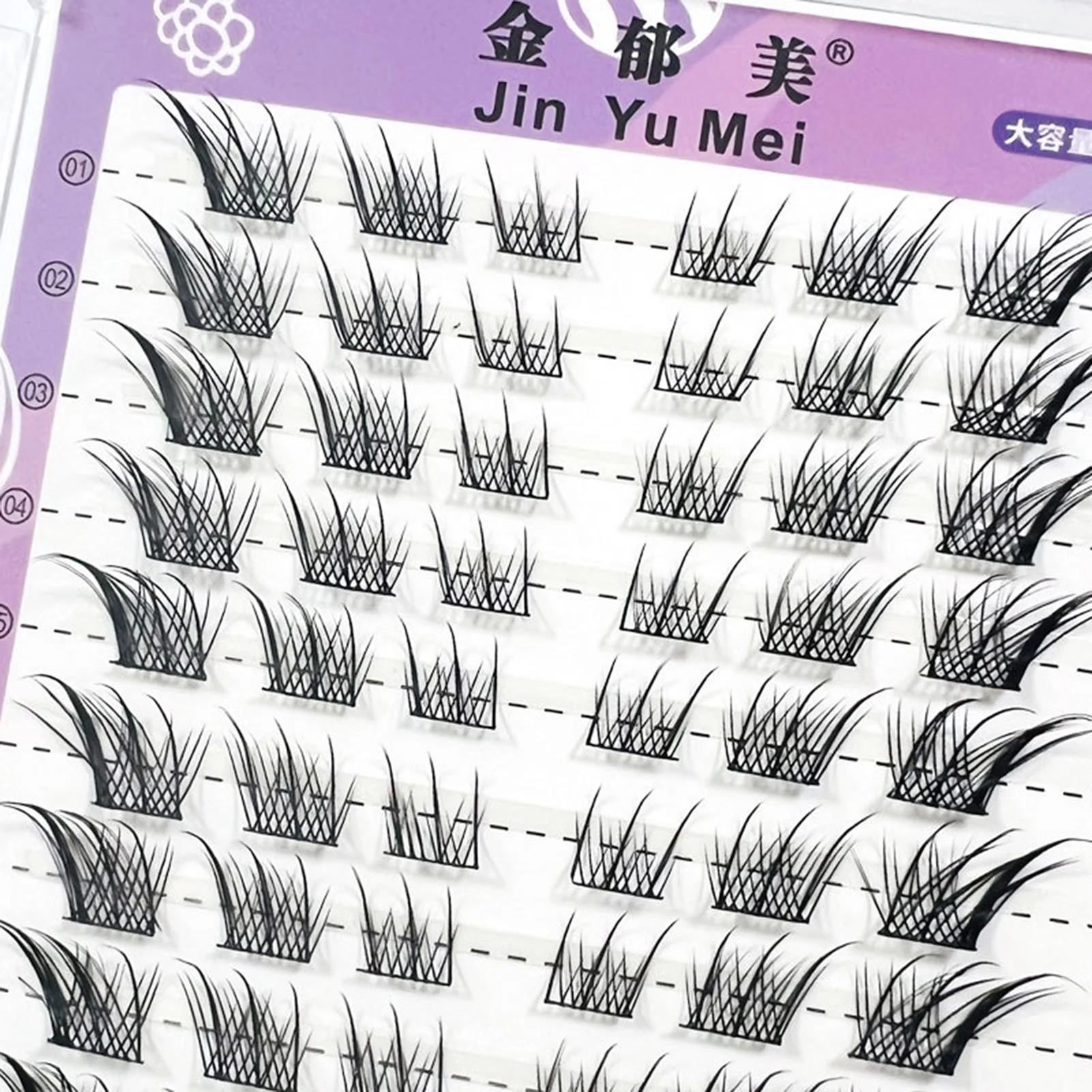 32 Rows Foxes Style Cluster False Eyelashes 8-13mm Fluffy Fairy Eyelash Extensions Natural Look Segmented Fake Lashes Big Volume