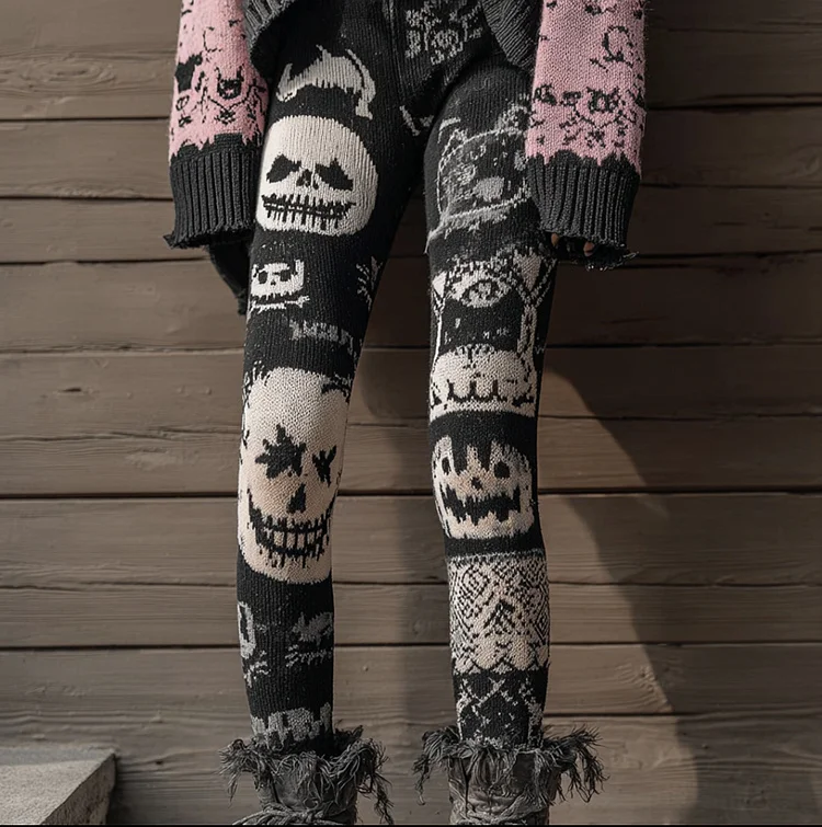 여성 해골 3D 프린트 레깅스 신축성있는 운동 레깅스 슬림 스타킹 섹시한 패션 요가 바지 트렌디한 멋진 바지