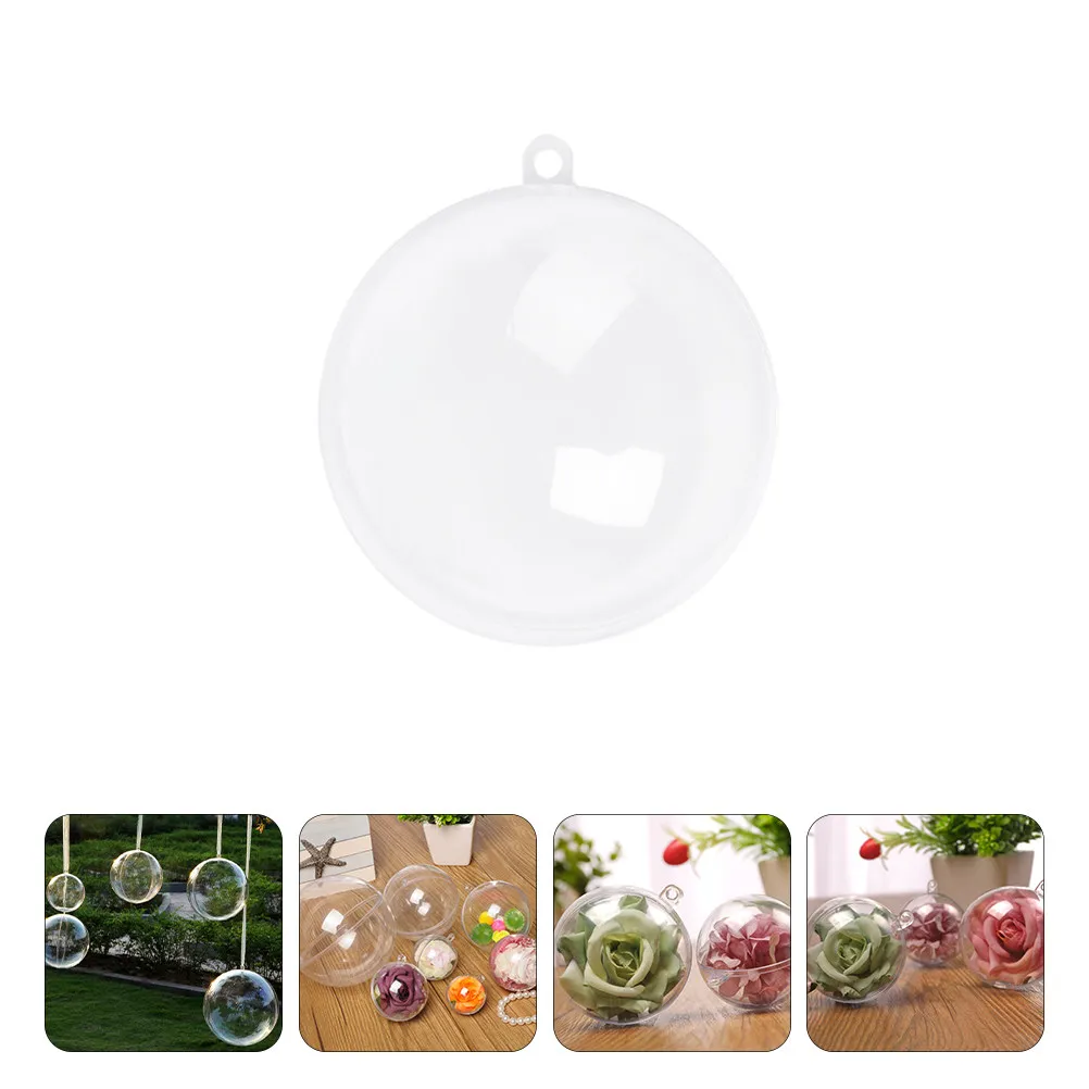 

10pcs Balls Clear Hollow Christmas naments Festival Decorations Home Party Outdoor Decoration Holiday DIY Gifts