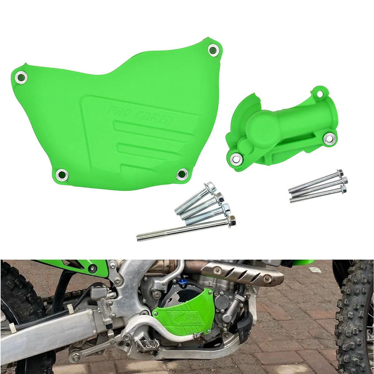 For Kawasaki KX250F KX 250F KXF250 2009 2010 2011 2012 2013 2014 2015 2016 Dirt Bike Motocross Clutch Guard Water Pump Protector