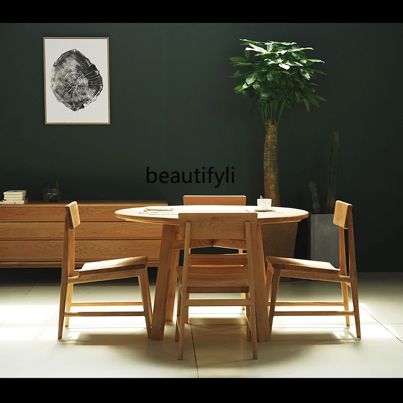 Original solid wood walnut cherry oak teak Japanese-Chinese modern Nordic tenon and mortise handmade dining lounge chair