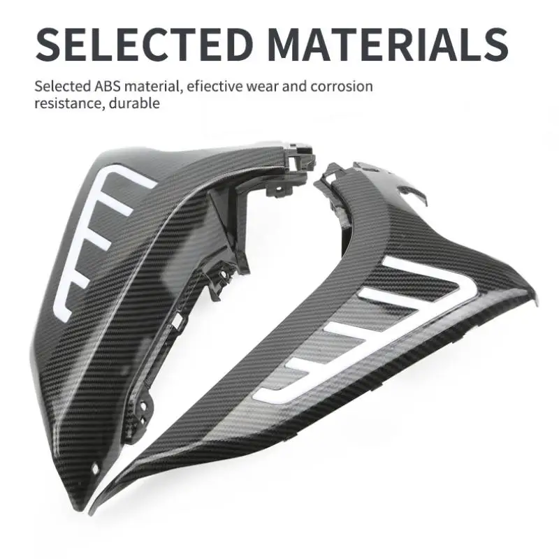 Applicable for NMAX 155 2020-2024 ABS Plastic Motorcycle Front Side Cover with Light Carbon Color Decorative Cover