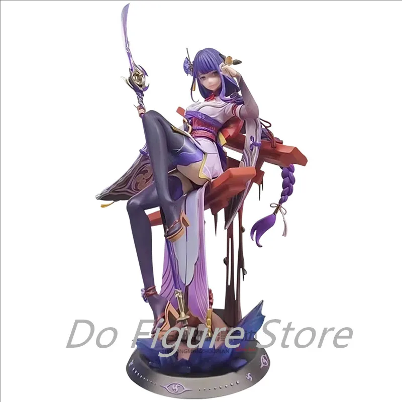 33CM Genshin Impact miHoY Raiden Shogun GK Girl Anime Figure PVC Action Figure Game Statue Model Collection Toys Doll Gifts