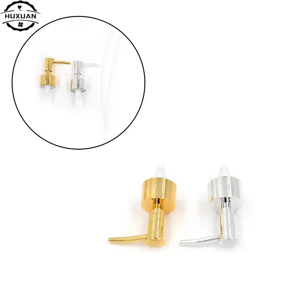 1Pc Plastic Soap Pump Liquid Lotion Gel Dispenser Replacement Jar Tube Tool Gold Silver