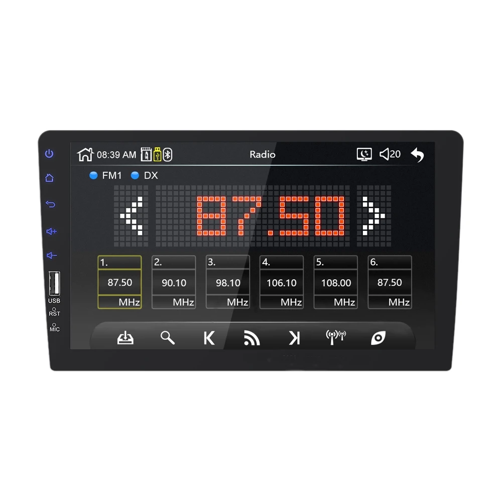 For Android System Tft Screen 9008 Car Play Stereo Radio Mp5 Player Double Ingot 9 Inch Car Multimedia Player