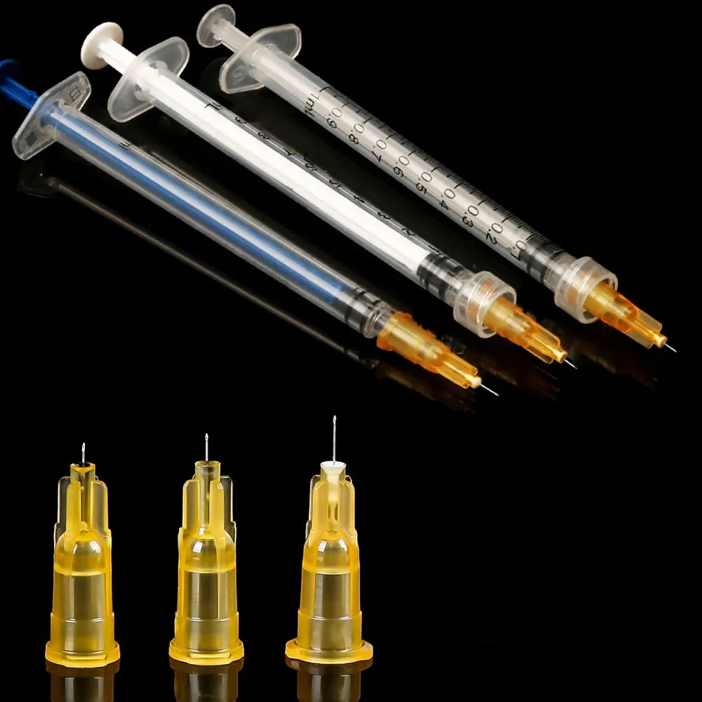 34G Medical Disposable Pricking Needle Cosmetic Micro Adjustment Operation Water Light Needle Syringe Small Needle