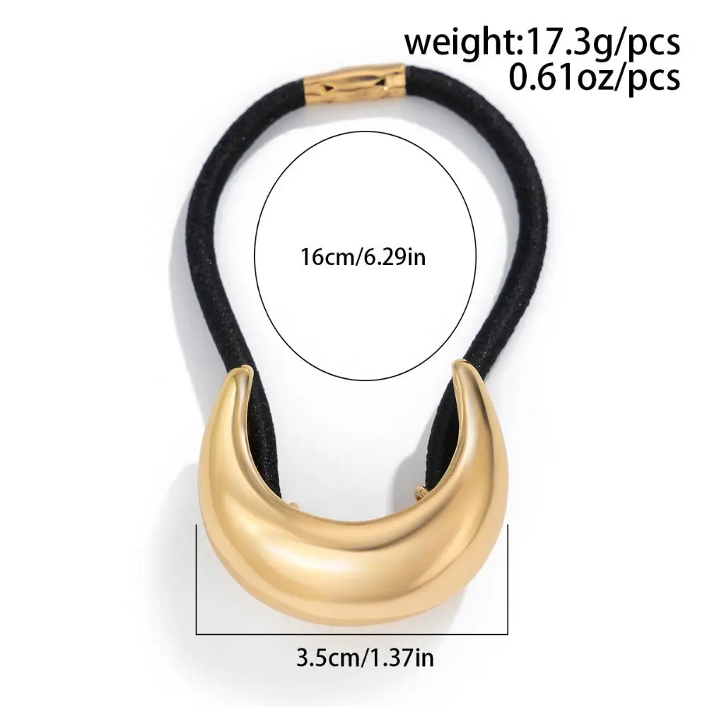 حلقة شعر ناعمة أنيقة للنساء ، رباط شعر ذيل حصان ، أغطية رأس كبيرة الحجم ، ملحقات مجوهرات الشعر