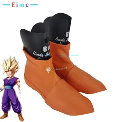 Son Gohan Cosplay Shoes PU Leather Shoes Halloween Carnival Boots Anime Cosplay Props Custom Made