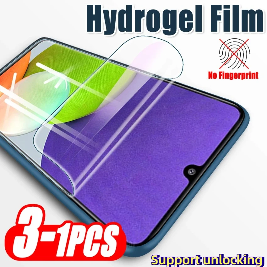 1-3PCS Front Water Gel Hydrogel Film For Samsung Galaxy A22 A52s A52 5G 4G Screen Protector Samsun A22 A52S A52 A54 4G Not Glass