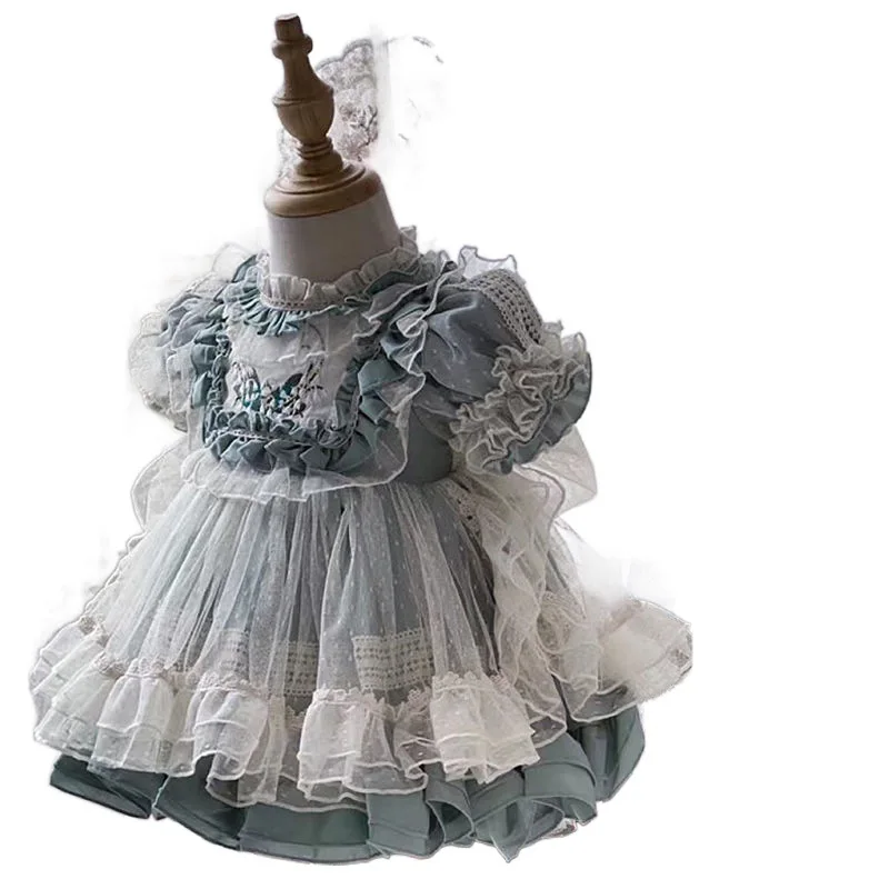 Lolita princess dress CHILDREN\'S summer new high-end dress girls dress