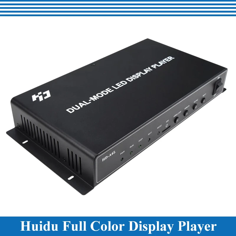 

Huidu HD-A6L With WiFi Synchronous and Asynchronous Dual Mode Full Color LED Display Multimedia Player