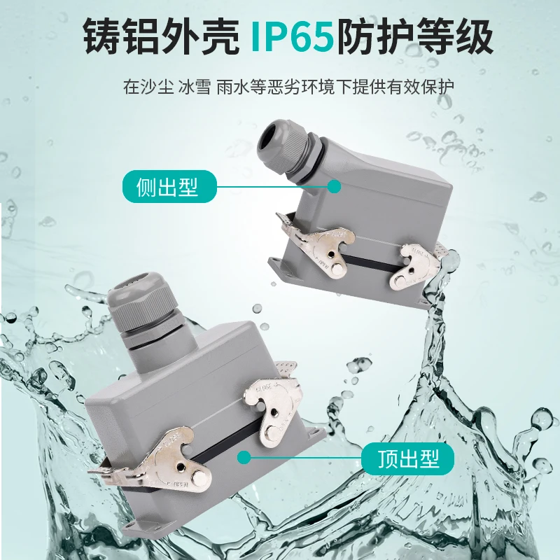 Imagem -03 - Conector Resistente Hk004 004 Martelo 2. 4ax 12.14 Núcleo de Alta Corrente Impermeável da Indústria de Aviação Plug