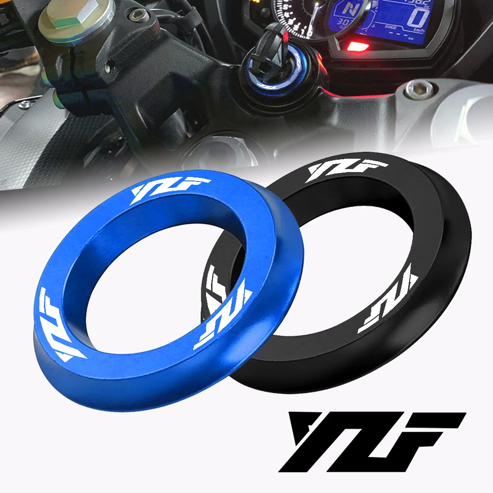 FOR YAMAHA YZF R1 600RTHU 600R YZFR1S YZFR1M motorcycle Ignition Cover Key hole Ring decorative ring CNC Aluminum accessories