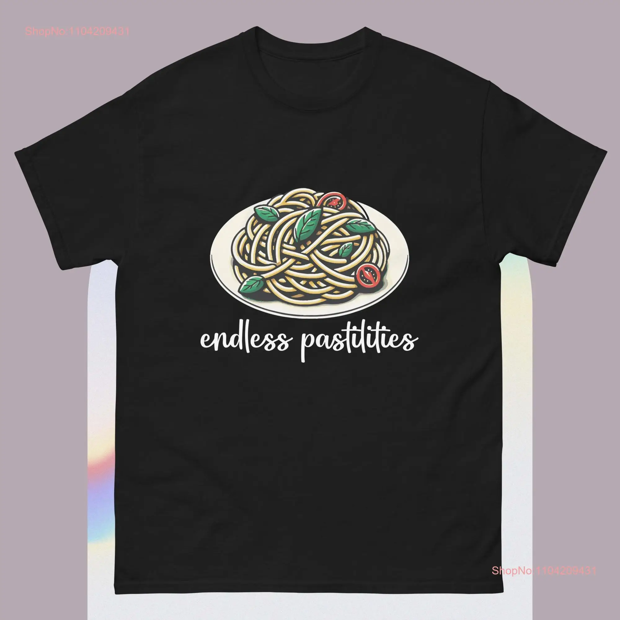 Endless Pastabilities Pasta Party T Shirt long or short sleeves