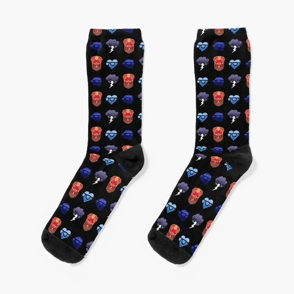 

Galaxy Logos of Sanders Sides Socks custom golf Non-slip basketball Man Socks Women's