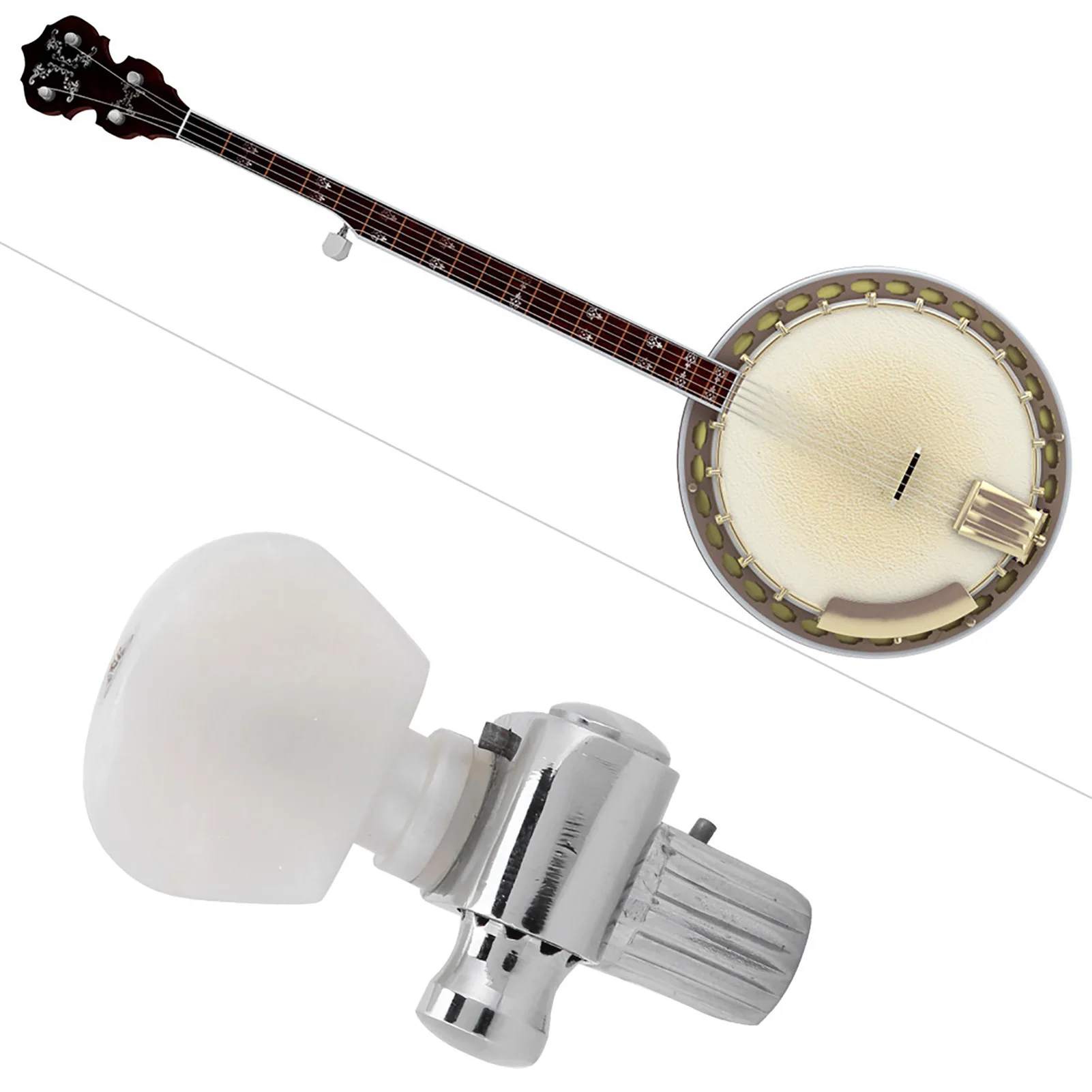 Aluminum Alloy Banjo Machine Head Tuning Peg Banjo Button Accessory Instrument Part
