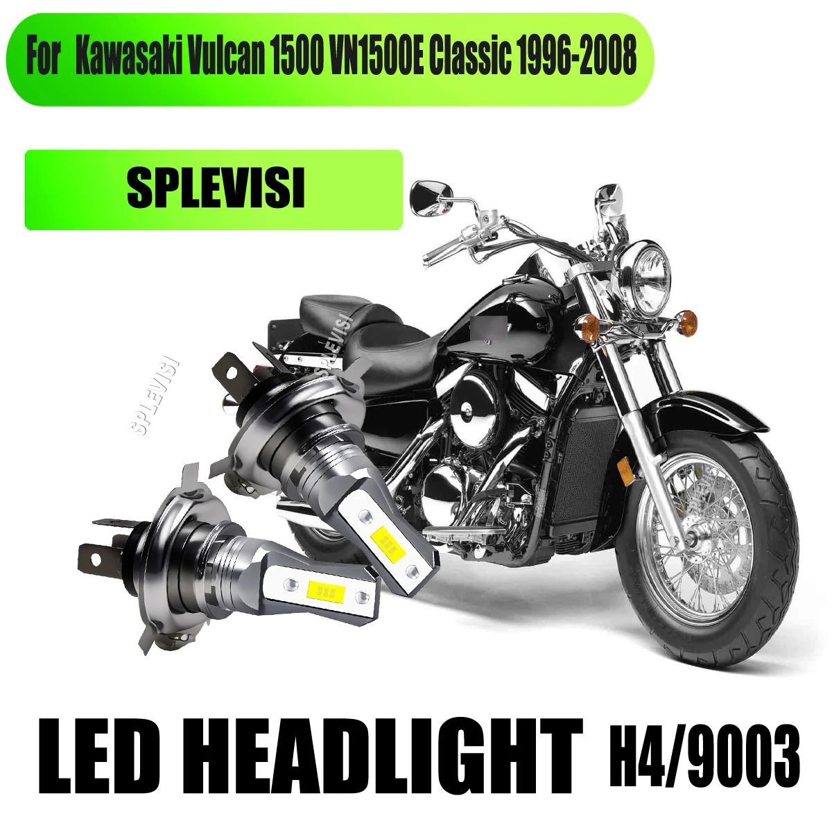 

9003 H4 Motorcycle Auto CSP LED White Headlight - ampoule led motorcycle For Kawasaki Vulcan 1500 VN1500E Classic 1996-2008