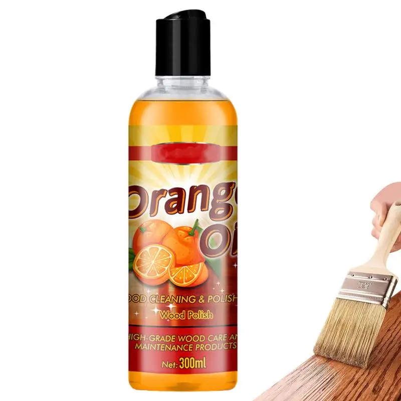 Wood Oil Orange Oil For Garden Furniture 300ml Hardwood Floor Polish Care Anti-cracking Brighten Refill Oil For Home Wood Floors