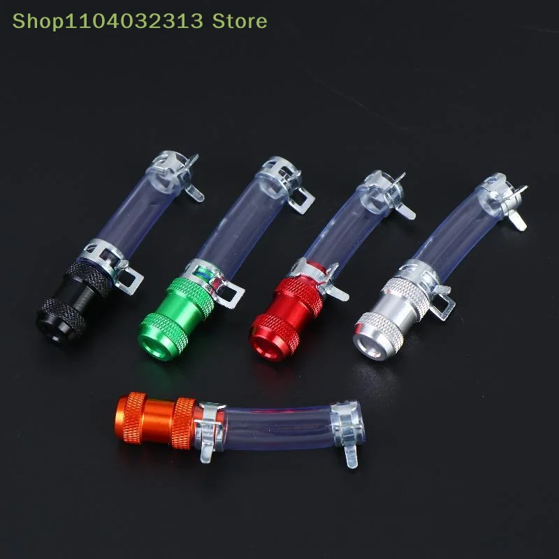 petite1Pcs Motorcycle Air Filter Drain Tube Premium Aluminum Alloy Head Flexible Silicone Pipe for Dirt Bike Daily Maintenance