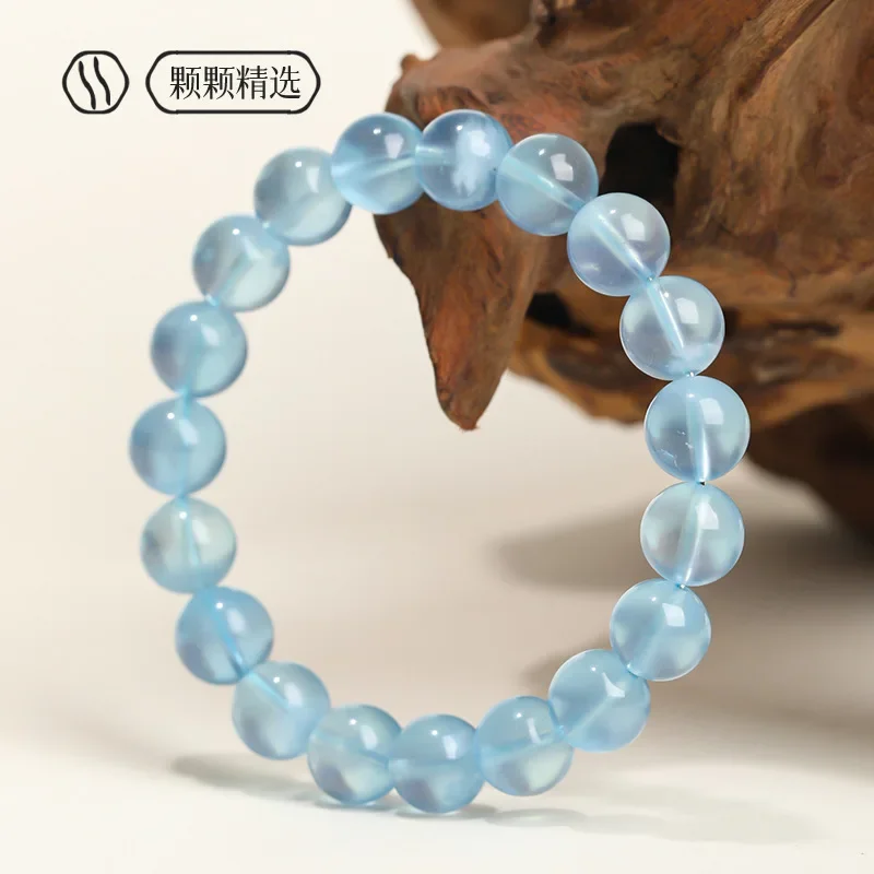 

Natural Blue Crystal Bracelet Men's and Women's Light Luxury Fashion Lucky Bracelet, Couple Jewelry