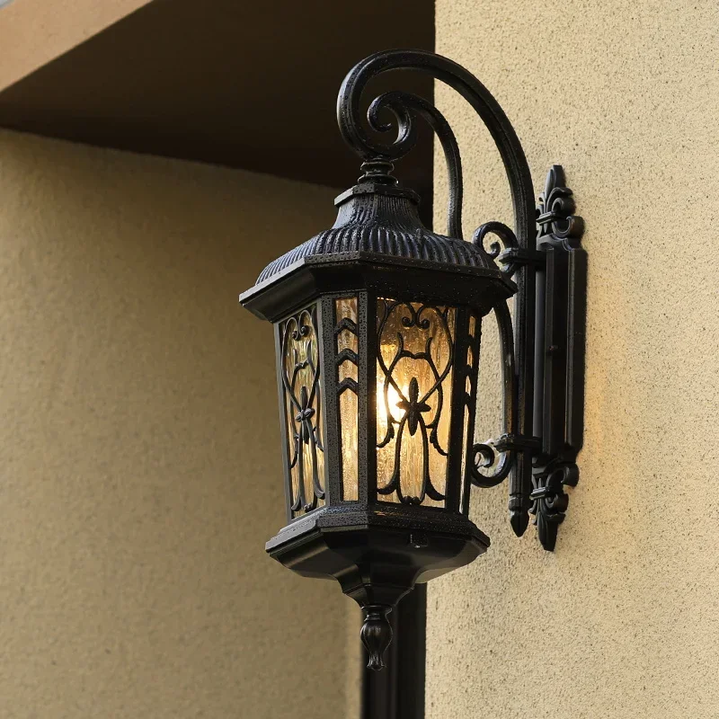 European Style E27 Outdoor Wall Light Waterproof Aluminum LED Lamp for Garden Aisle Household Gate by Style