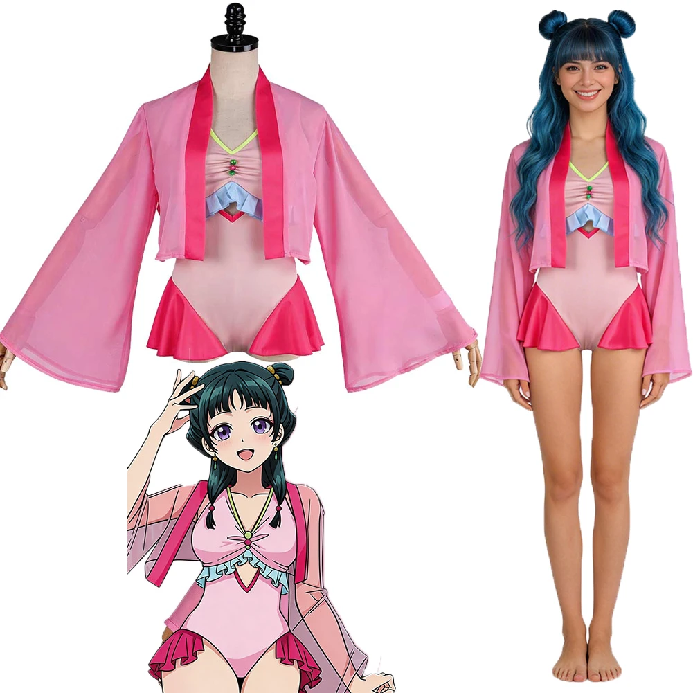 

Anime Apothecary Diary Cosplay Maomao Women Jumpsuit Clothes Halloween Costume Carnival Outfit Suits Party Disguise Roleplay