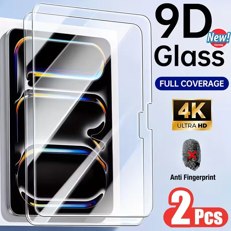 2Pcs HD Clear Tempered Glass for ipad Pro 13 12.9 11 6 M4 M2 2024 Air 5 4 9 10th generation Mini 6 7 10.9 10.2 Screen protector