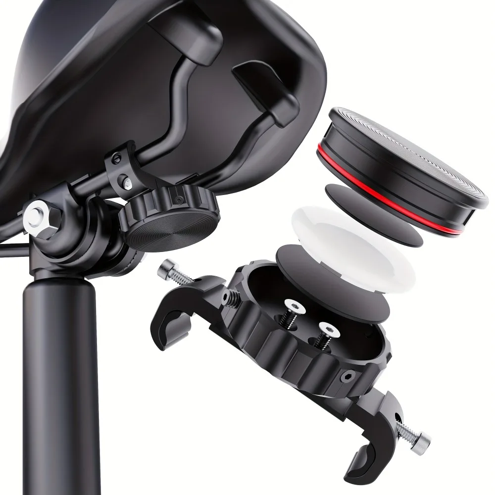 Airtag Bicycle Mount, Hidden Bicycle GPS Tracker Case, Waterproof Bicycle Saddle Bracket Suitable for Mountain Bikes