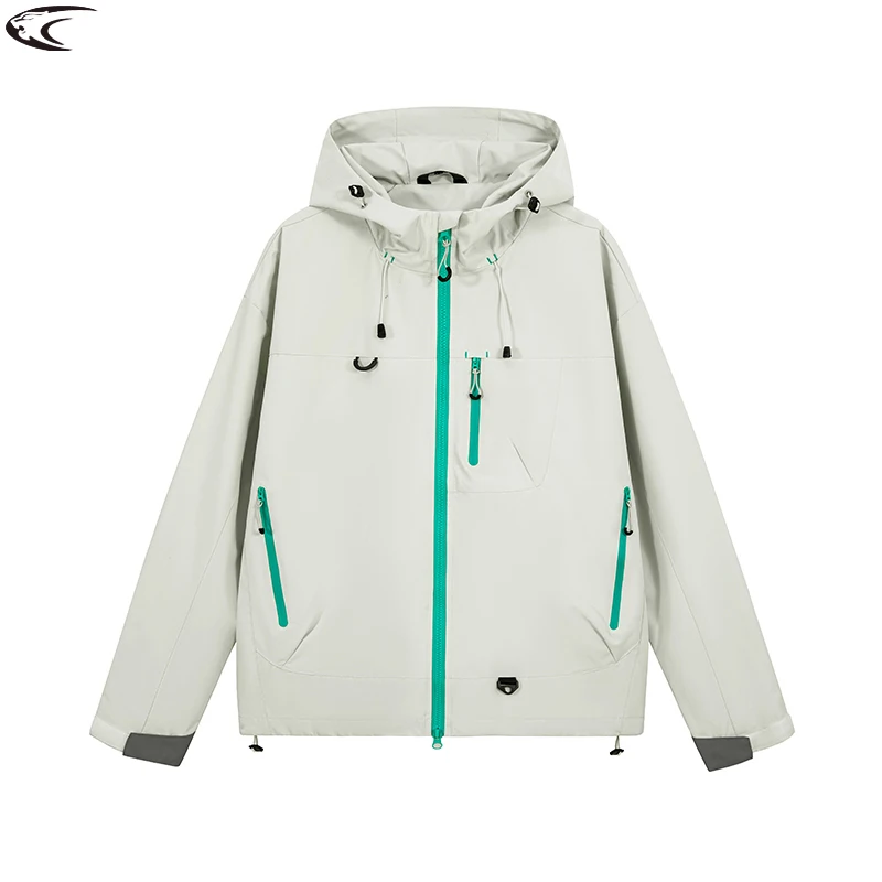 

LNGXO Unisex Waterproof Windbreaker Outdoor Sport Windproof Single-Layer Jacket Men Women Hiking Climbing Trekking Rain Coat
