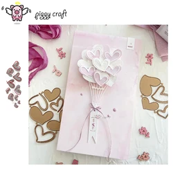 Piggy Craft metal cutting dies cut die mold Love Heart Series Scrapbook paper craft knife mould blade punch stencils dies