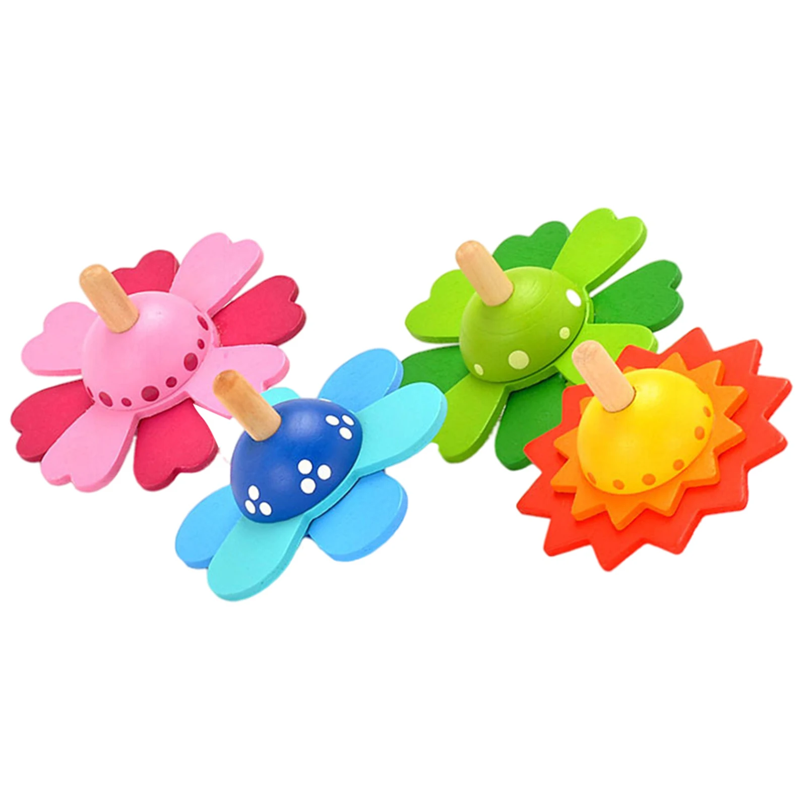 GoodPlay Gyroscope Handmade Painted Wood Spinning Tops Educational Toys