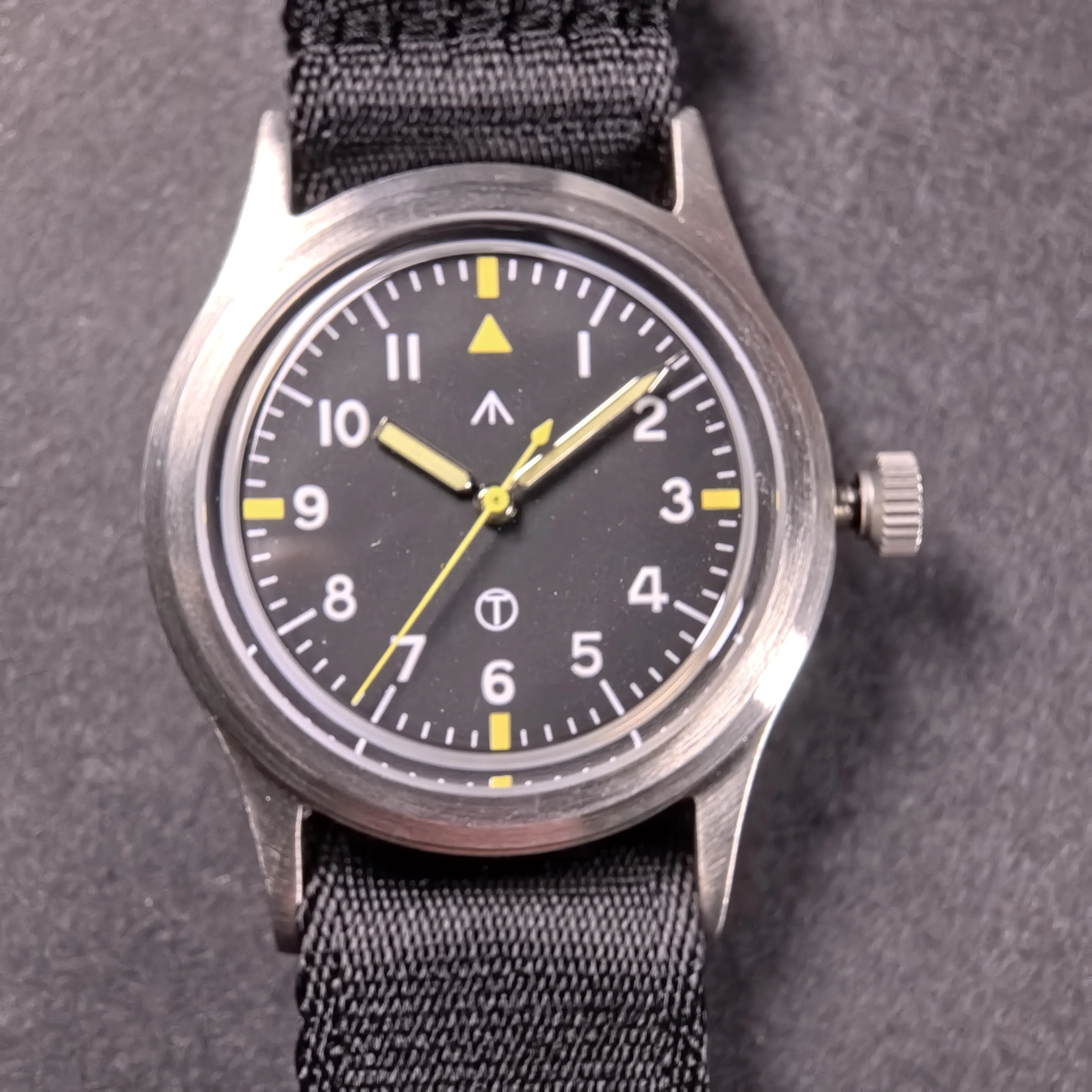 MILITREK MT9003 Men Quartz Watch VH31 36mm Military Field Outdoor Timepieces K1 Glass Luminous Waterproof Stainless Steel Black