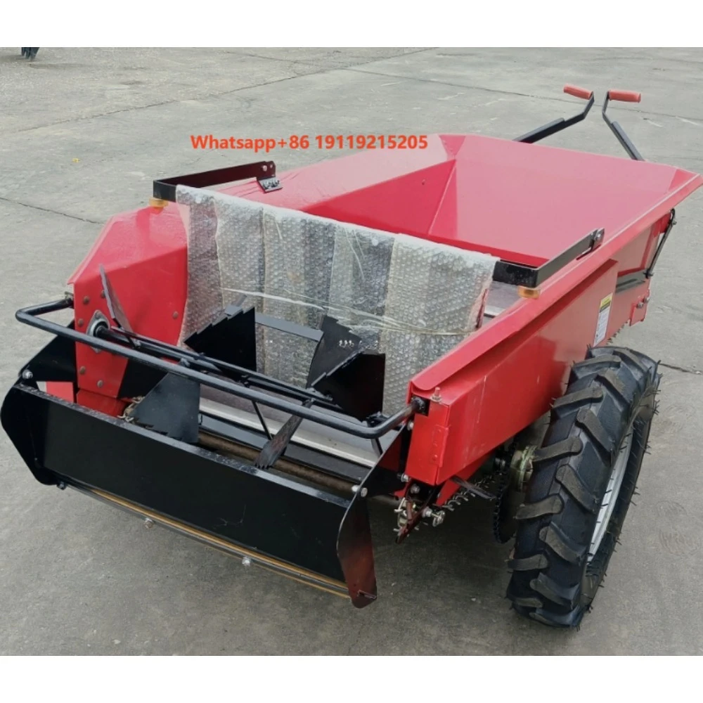 ATV Wheel-driven Gearbox Manure Fertilizer Spreader with High Productivity 25 Bushels Capacity 2-3.5 Ha/h Production