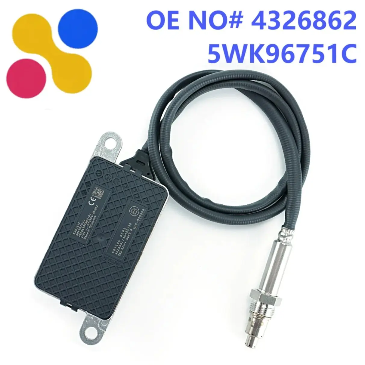 

Для двигателя Cummins 24 В 4326862 5WK96751C 4326862RX 2872945, высокое качество для NGK Probe NOX, датчик азота и кислорода, сделано в Германии