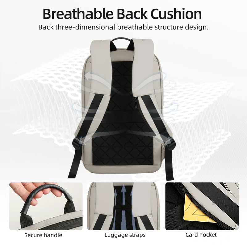 Heroic Knight-mochila diaria para ordenador portátil para hombre, mochila ligera y minimalista para ir al trabajo, mochila para oficina, mochila impermeable para mujer, mochila escolar para viajes de negocios