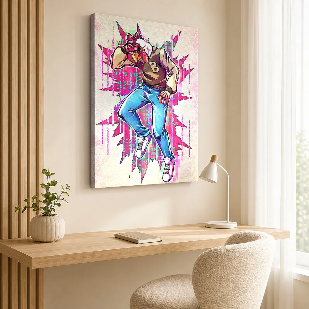 Richard Hotline Miami Canvas Poster Custom Vintage Movie Wall Paintings Decoration for Living Room Ready to Hang Gift for Fans