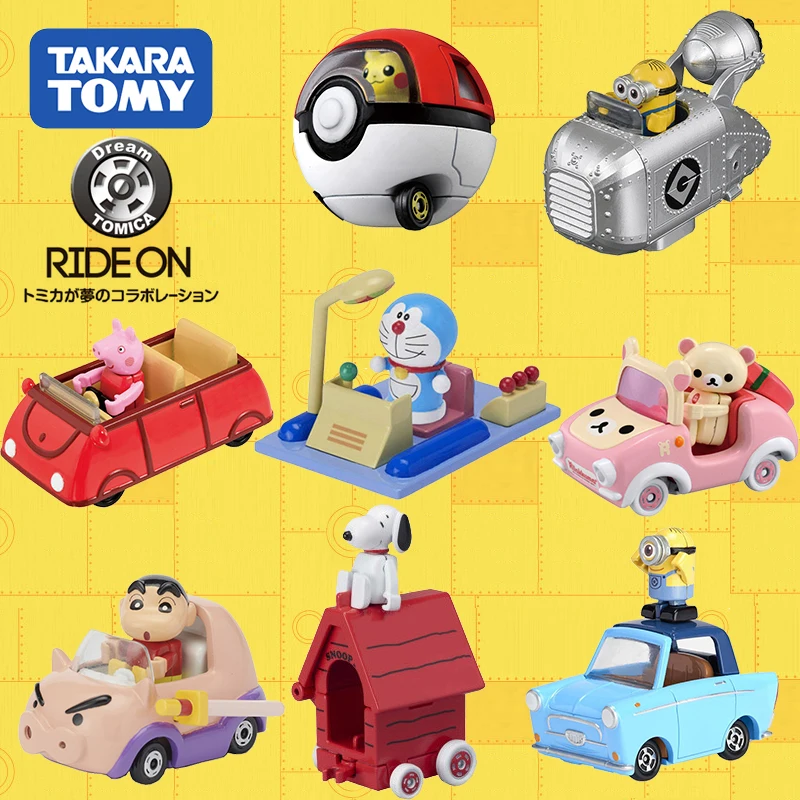 TAKARA TOMY Tomica Disney Snoopy Doraemon Hello Kitty Simulation Alloy Car Toys Die-cast Metal Model Children's Gifts