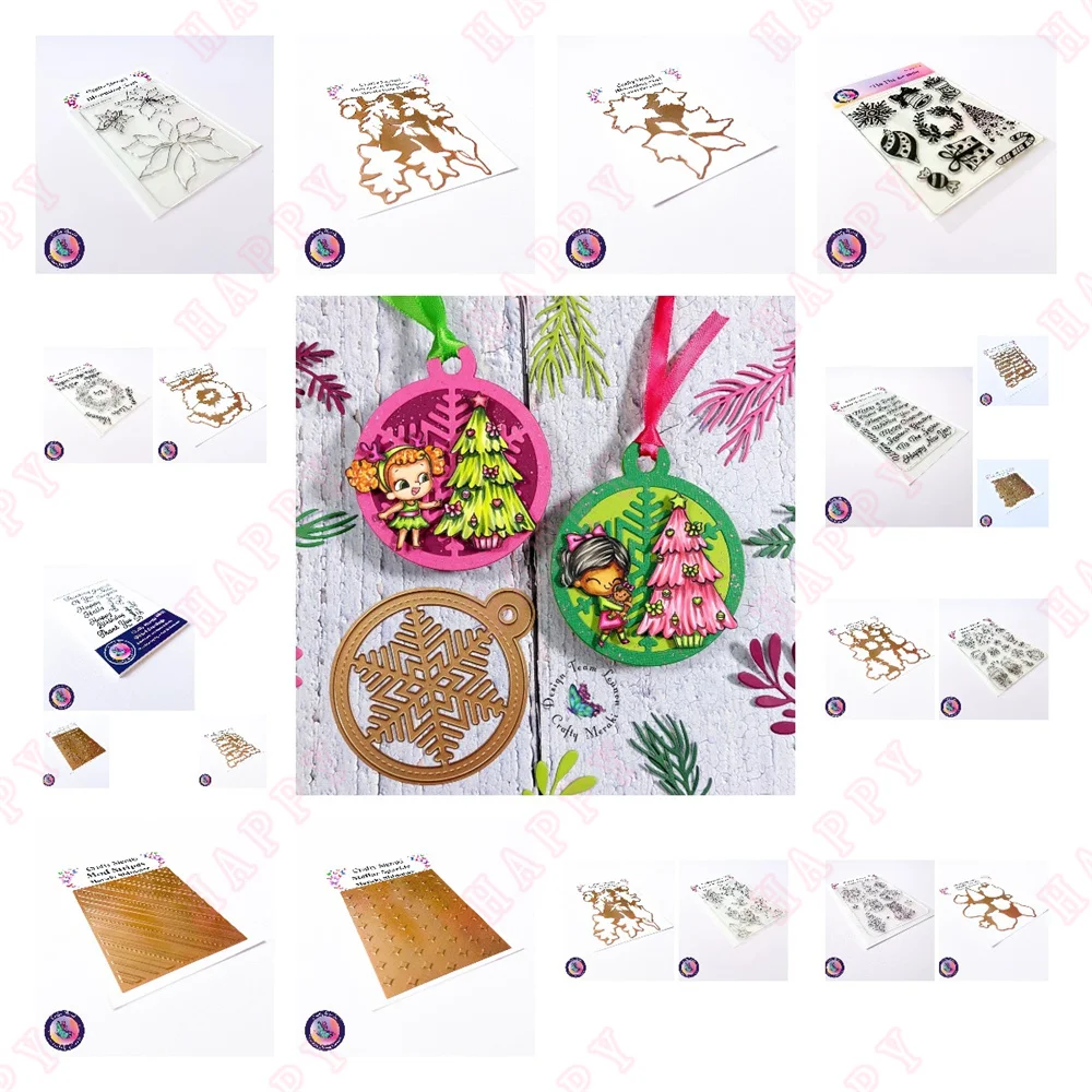 

Ilded Holiday Greetings 2023new Stamps Metal Cutting Dies Hot Foil Scrapbook Paper Card Album DIY Craft Decoration Jingle Jewels