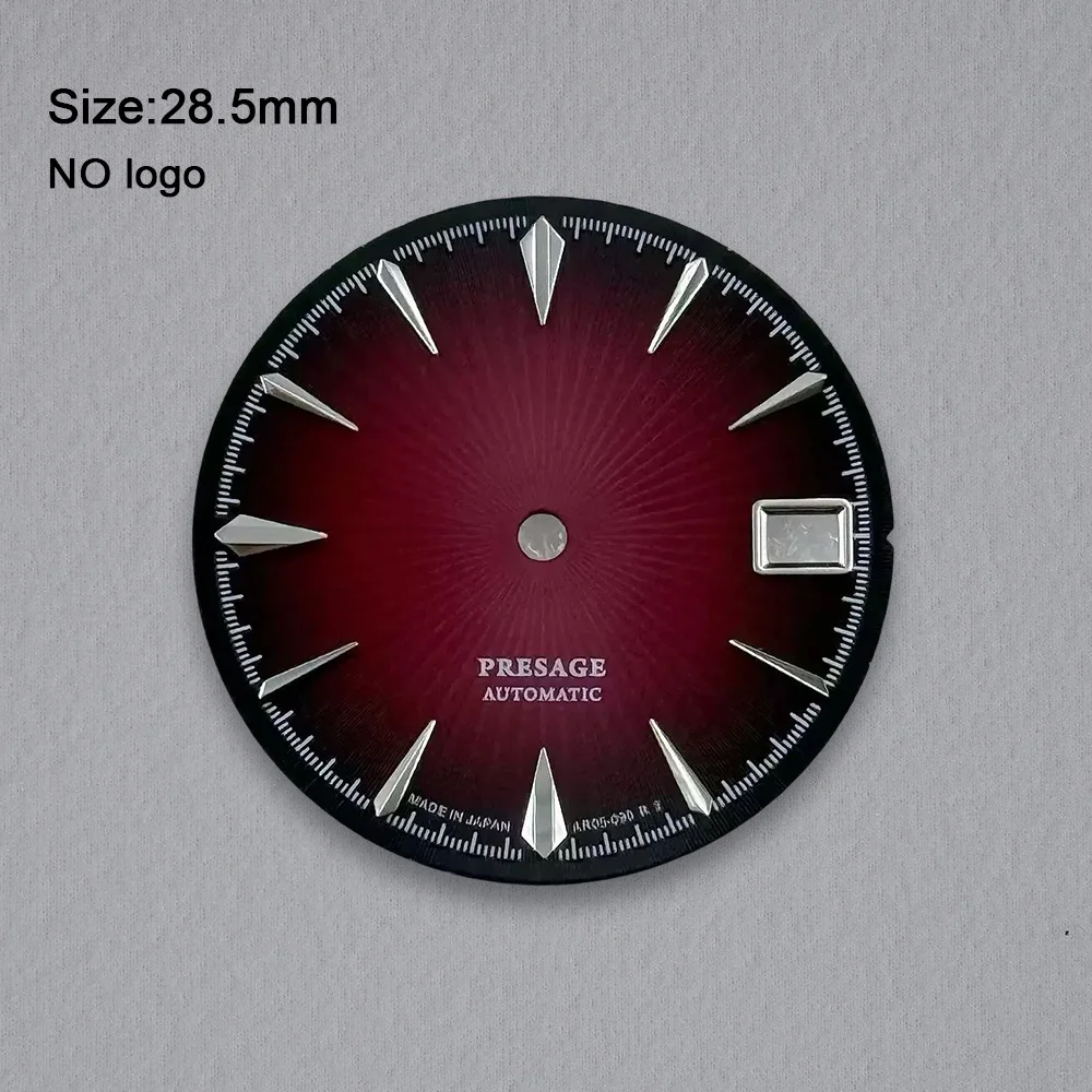 No Logo 28.5mm Cocktail Dial For NH35 Movement No Luminous Custom Logo Watch Dials Hands Accessories Repair Tools