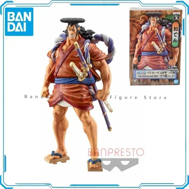 W magazynie oryginalny Bandai DXF BANPRESTO One Piece Wano Kuni Kozuki Oden figurka animacja zabawka prezent Model kolekcjonerski Hobby