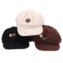 Autumn Winter Women Berets Female Retro Boinas Berets Cap Lady Bonnets Hat Octagonal Newsboy Hat