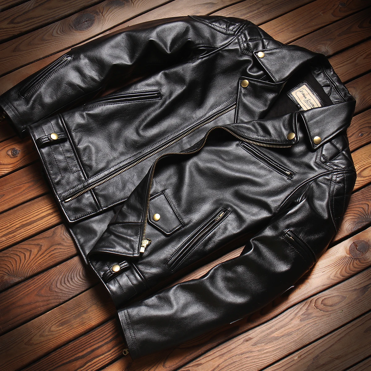 

Пальто из 100% воловьей кожи, куртка из натуральной кожи, мужская байкерская куртка для мужчин, стильные куртки больших размеров 5xl, весна 2025 Veste Homme