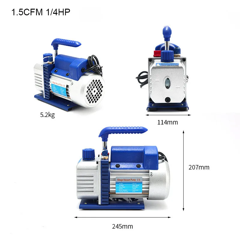 Imagem -02 - Refrigerante Vacuum Pump Kits ar Condicionado Doméstico O50 1.55cfm Refrigeração 4