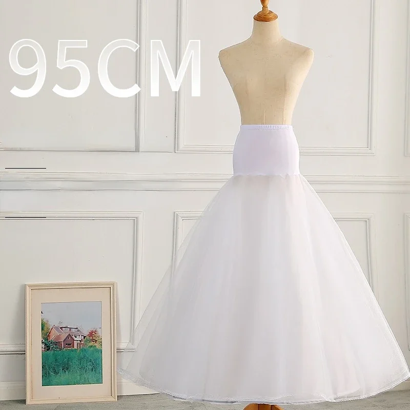 Bridal Wedding Dress Accessories Slip Dress A- Line Waist Three-Dimensional Crinoline Lace Fishtail Floor-Length Elastic Waist