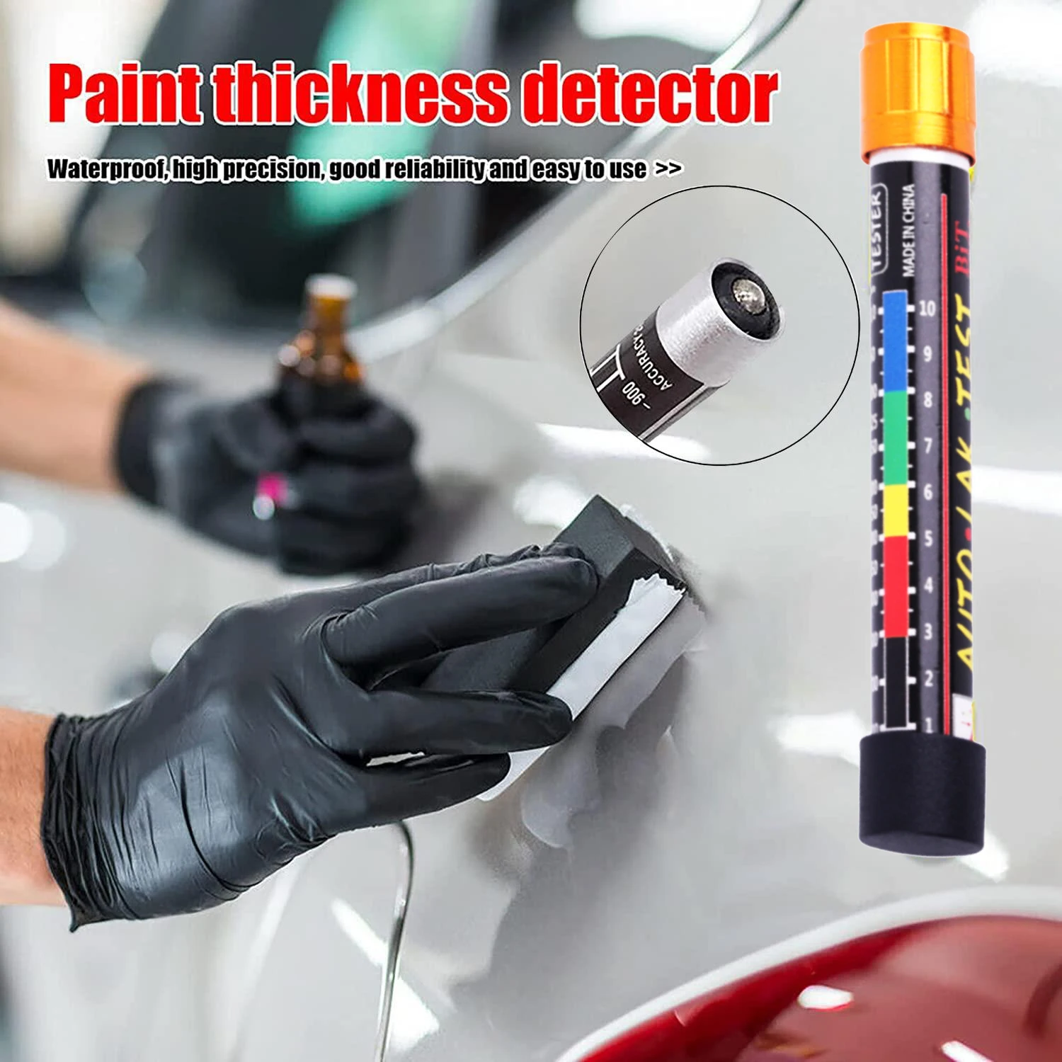 Car Paint Thickness Tester Pen Auto Lak Test Bit Portable Car Paint Coating Tester Meter Thickness Meter Gauge Crash For Car