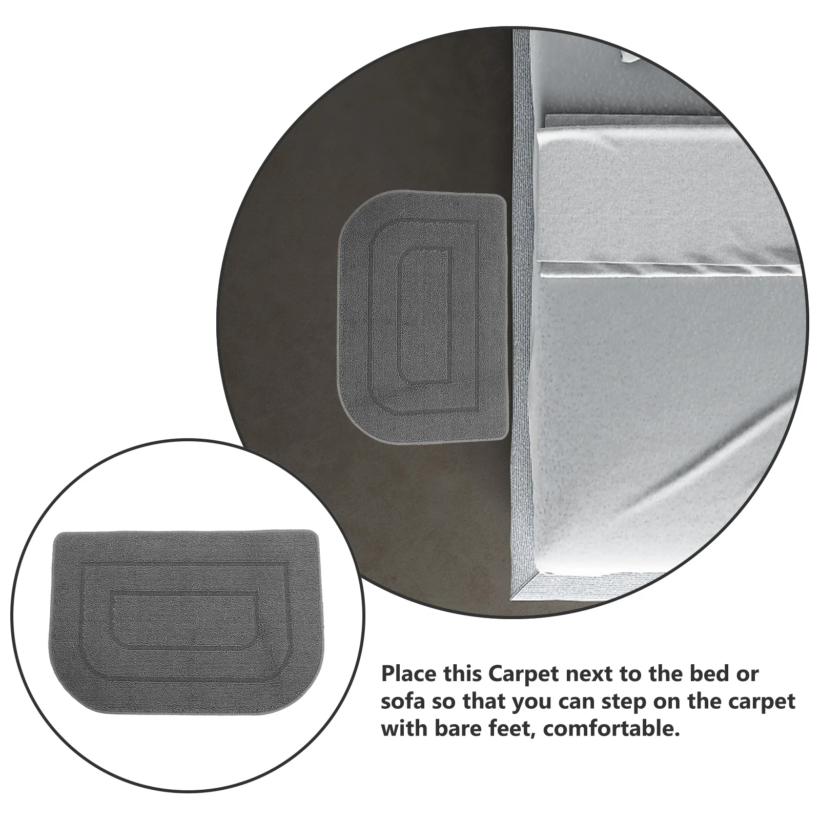 

Absorbent Kitchen Rug Anti-Slip Lightweight Floor Mat Non-Skid Washable Decorative Floor Pad for Kitchen Dining Room Laundry