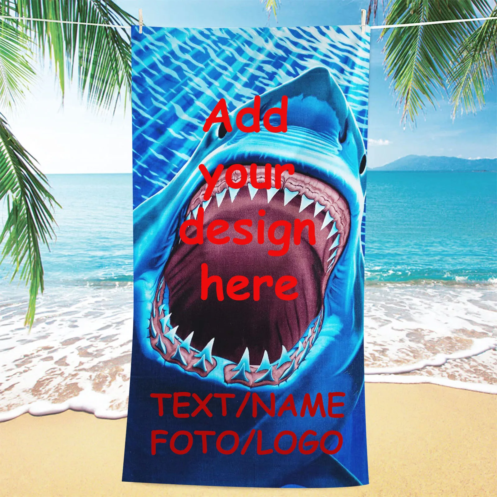 

Beach Towel Custom Size Images Anime Cartoons Scenery Pets Photos All Pictures Bathroom Deals Home Shower Travel