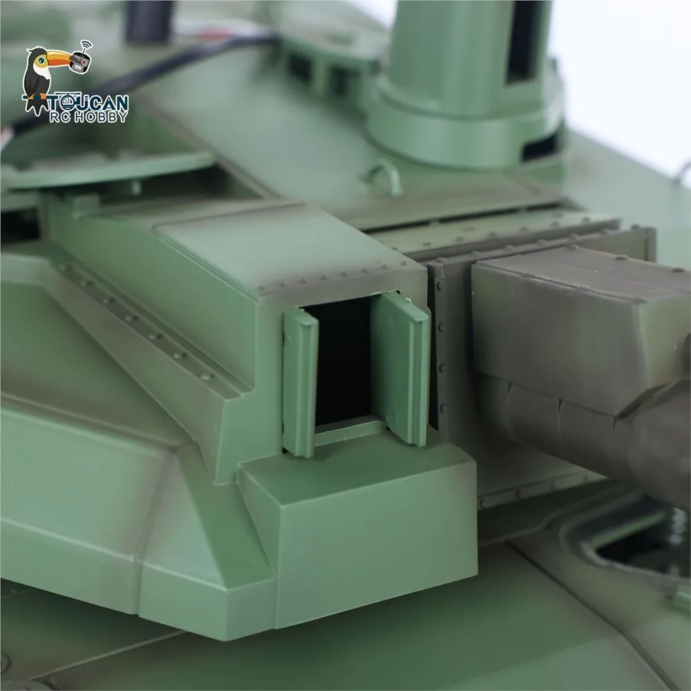 TD 1/16 H2408 RC Militär Tank Leclerc Kampfpanzer Metall Antriebsrad Straßenrad Getriebe Raucheinheit Radio Control Panzer Spielzeug