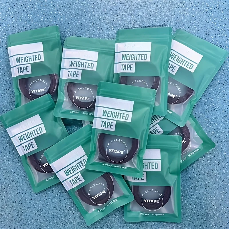 YITAPE Pickleball Wolfram-Gewichtsband mit 4-teiligem Schläger-Overgrip-Set Bleifreier Gewichtstreifen für Balance, Kraft und Kontrolle – Detail 3