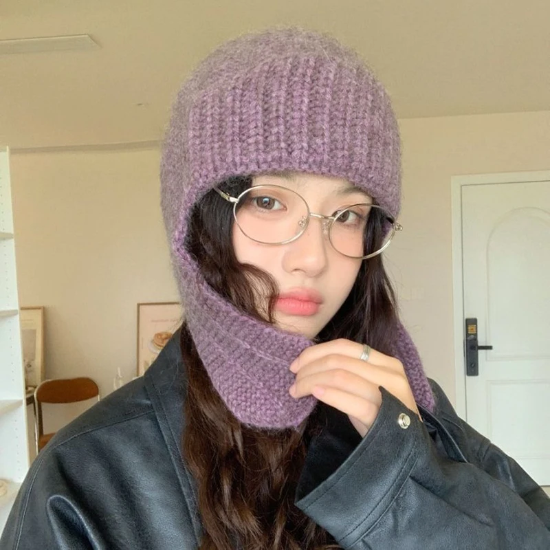 Шапка-бомбер с ушками